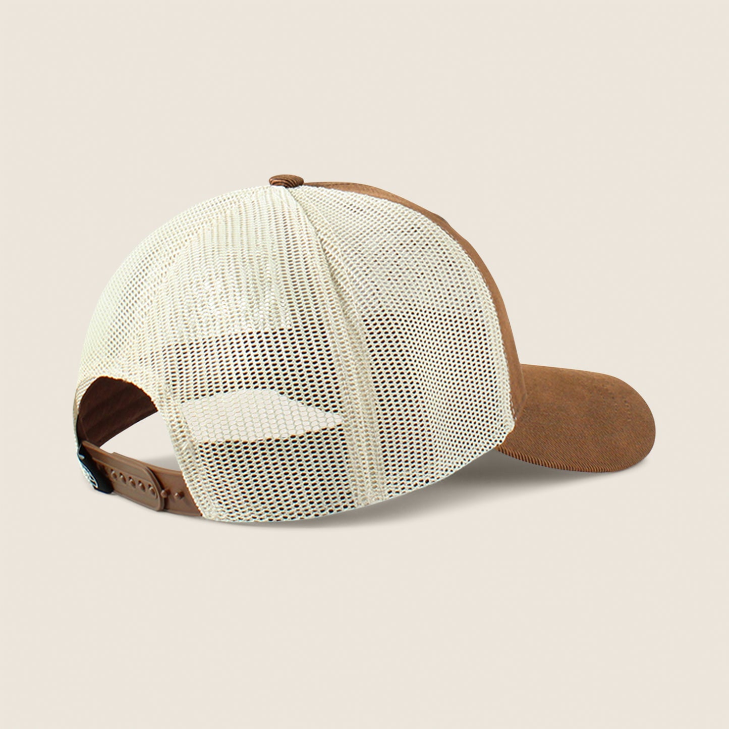 Ariat Womens Floral Leather Patch Cap Brown/White