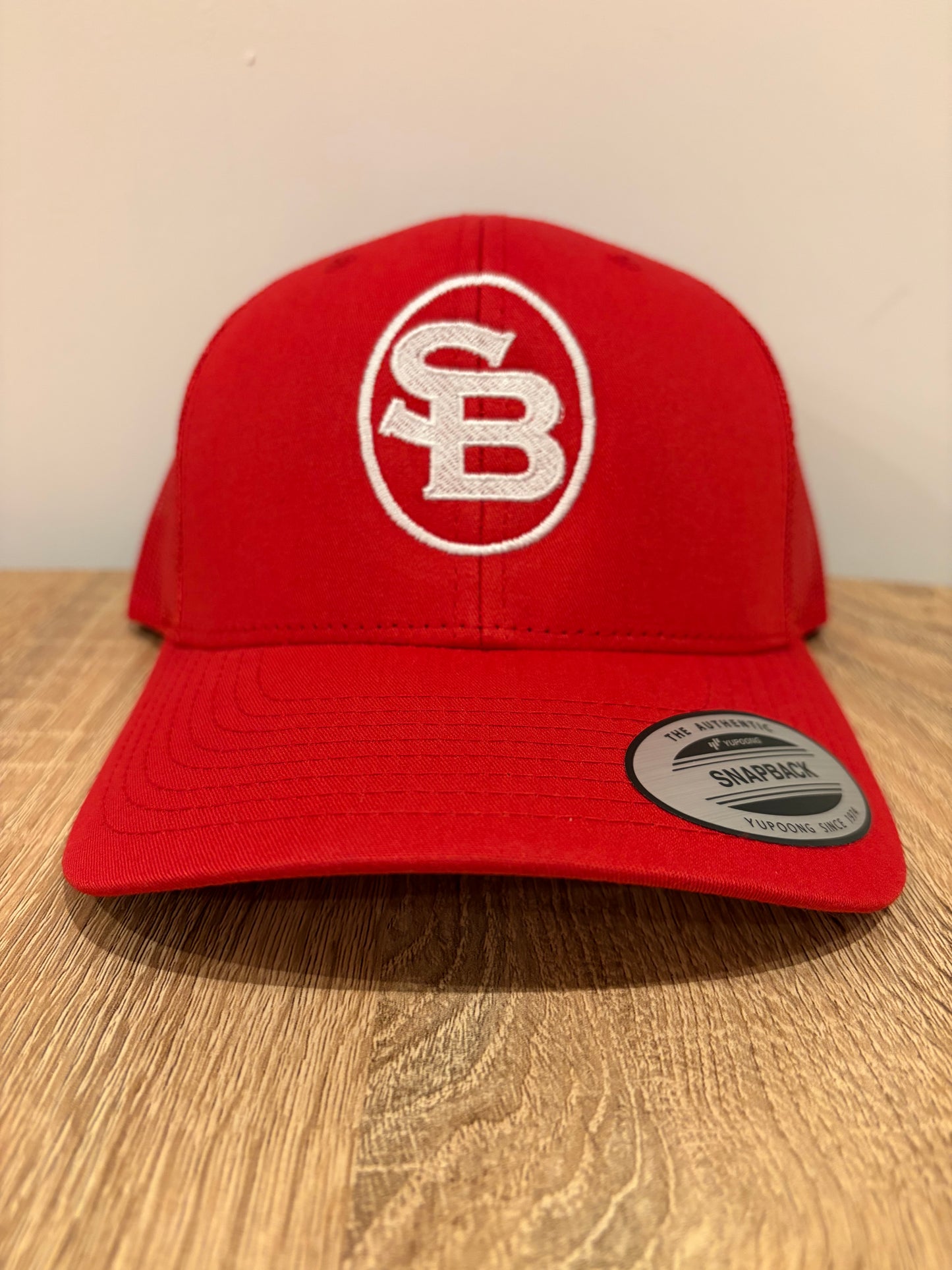 SADDLEBORN Cattle Brand Trucker Cap - Red