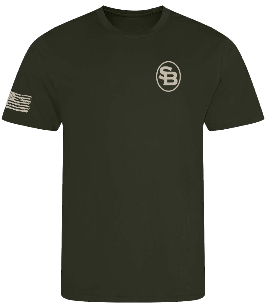 SADDLEBORN Tactical Cool Tee - Combat Green