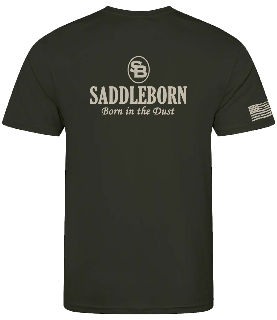 SADDLEBORN Tactical Cool Tee - Combat Green
