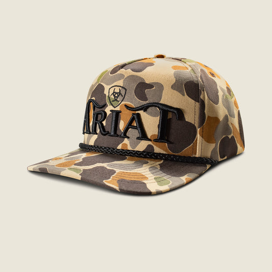 Ariat SB Camo 3D Embroidered Cap Tan