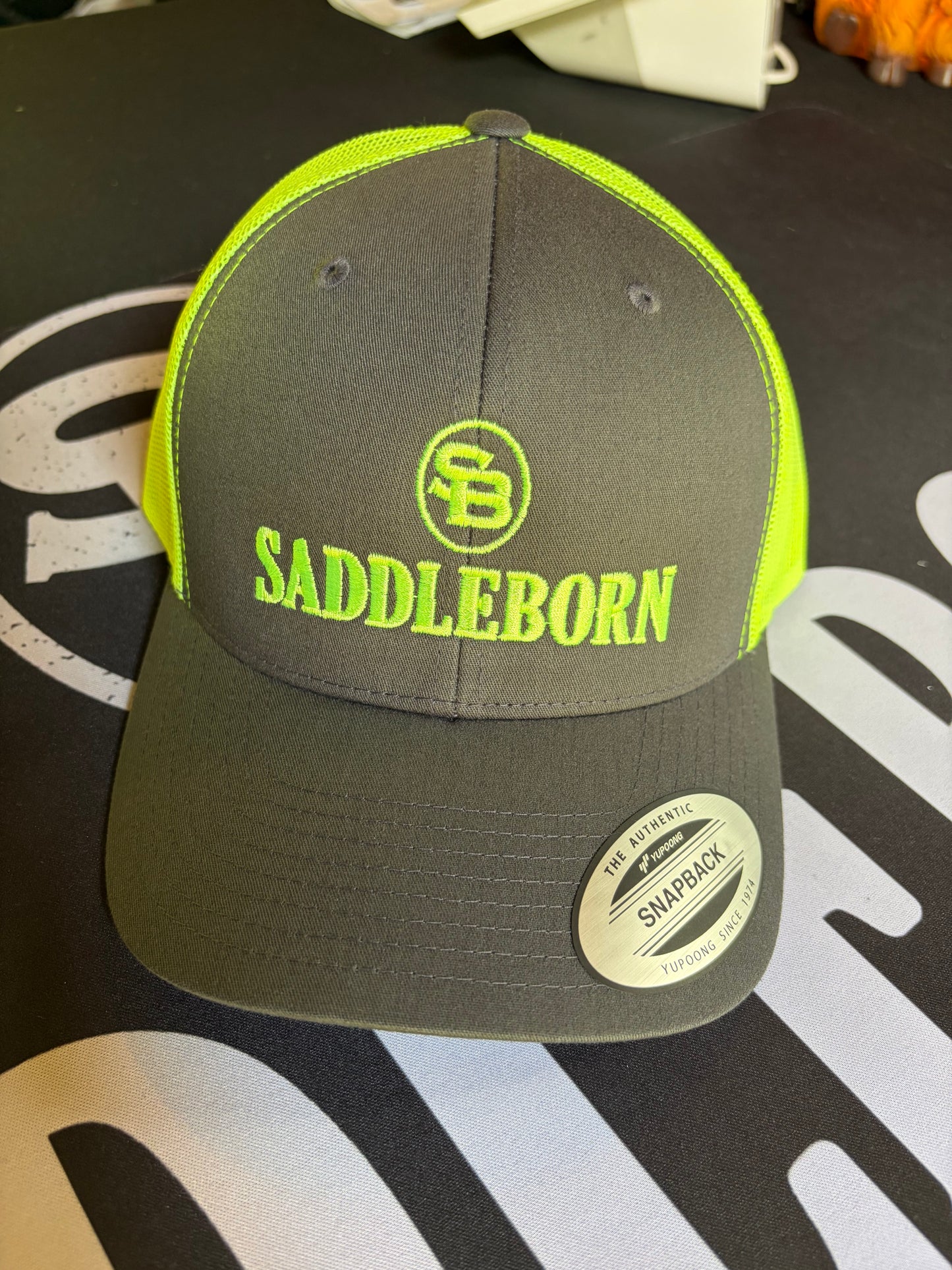 SADDLEBORN Original Trucker Cap - Neon Green