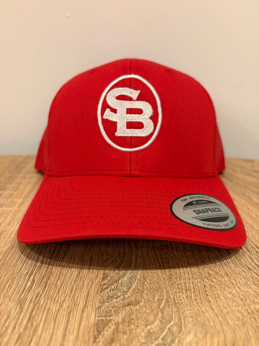 SADDLEBORN Cattle Brand Trucker Cap - Red