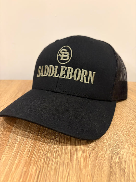 SADDLEBORN Original Trucker Cap - Black/Green