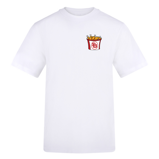 SADDLEBORN Chicken Fried T-Shirt - White