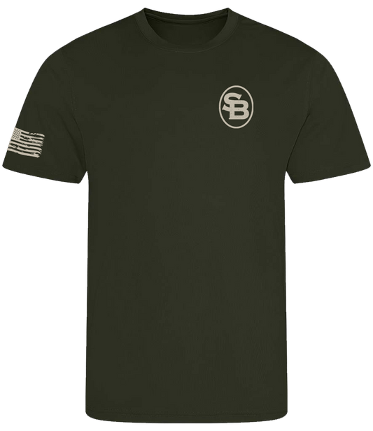 SADDLEBORN Tactical Cool Tee - Combat Green