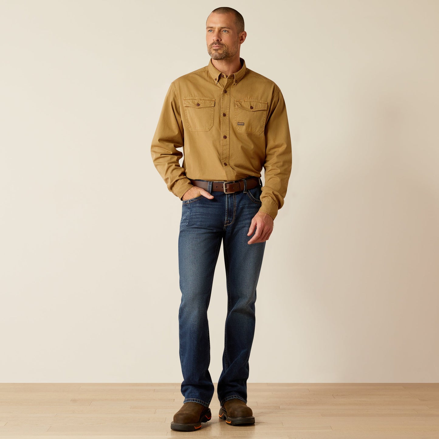 Ariat Rebar Washed Twill Work Shirt