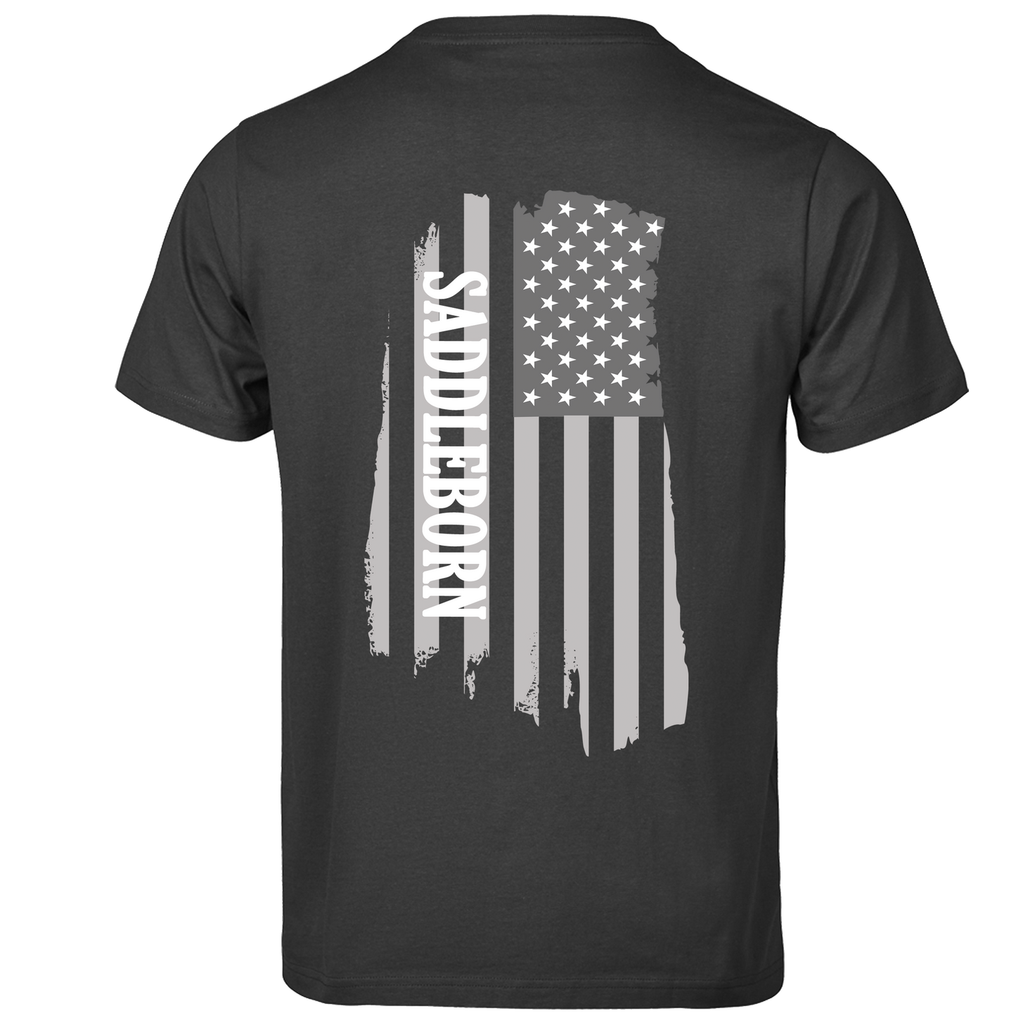 SADDLEBORN Fly The Flag T-Shirt- BLACK