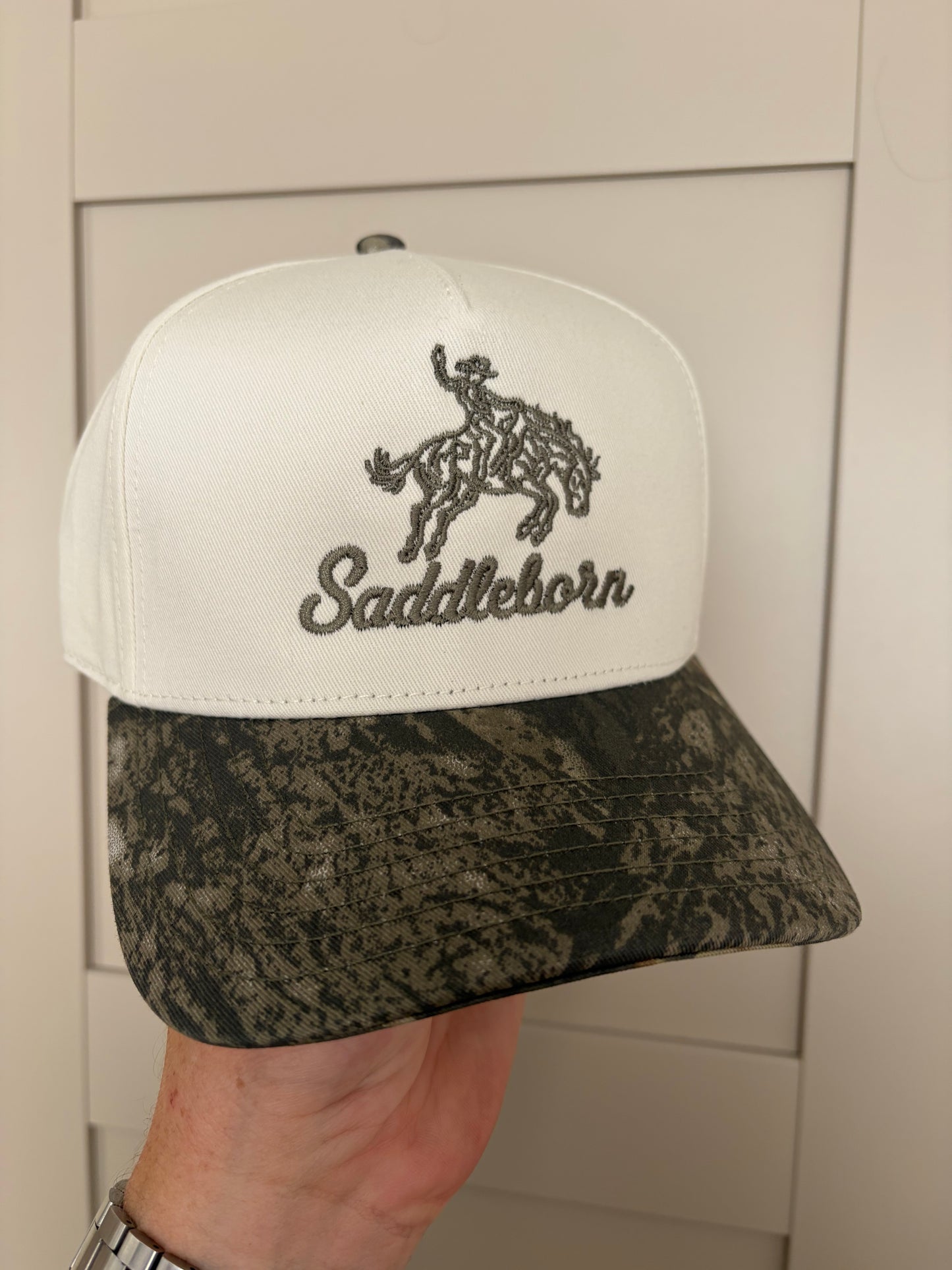 Saddleborn Rodeo 5 Panel Cap - Camo