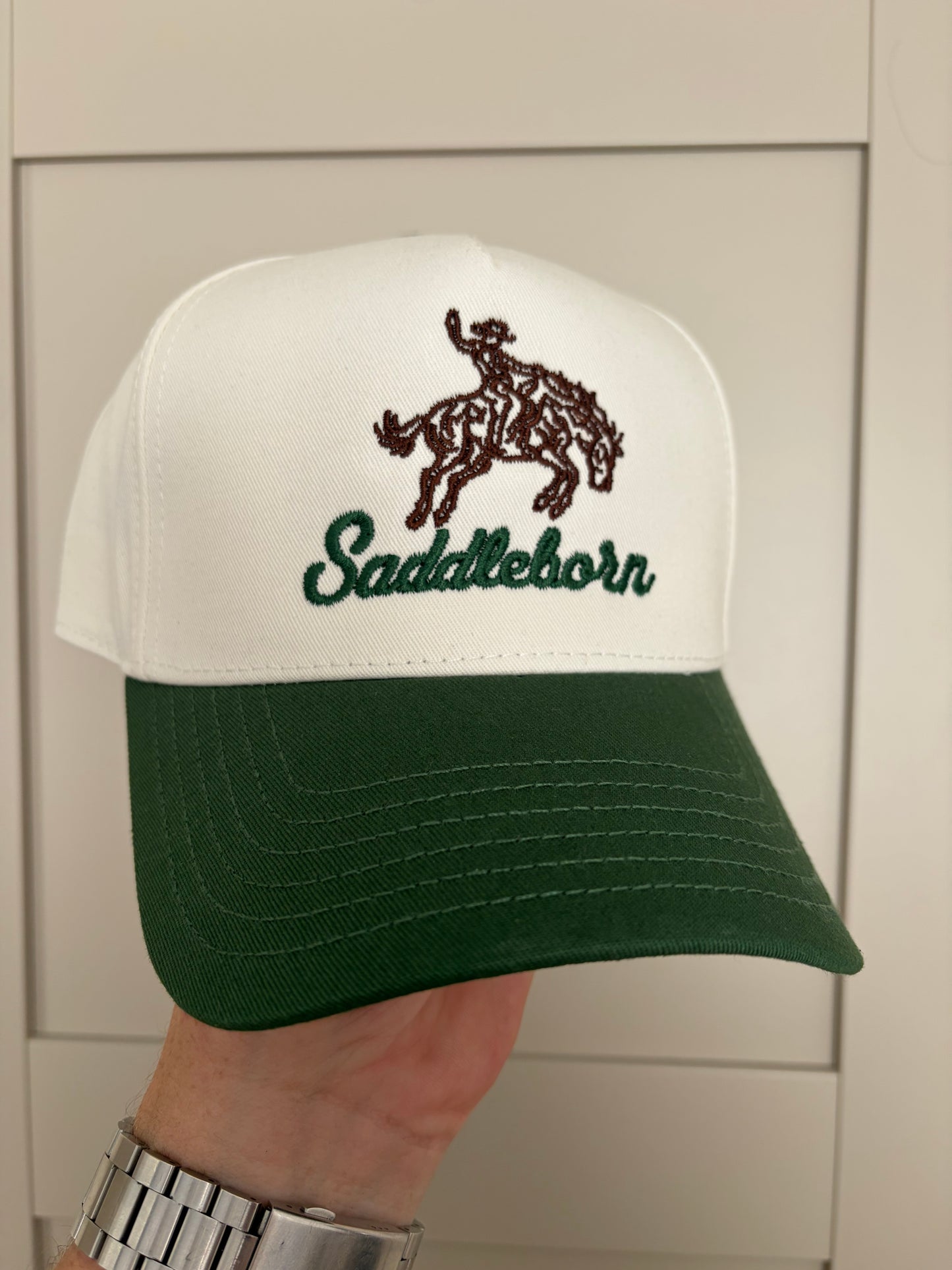 Saddleborn Rodeo 5 Panel Cap - Green