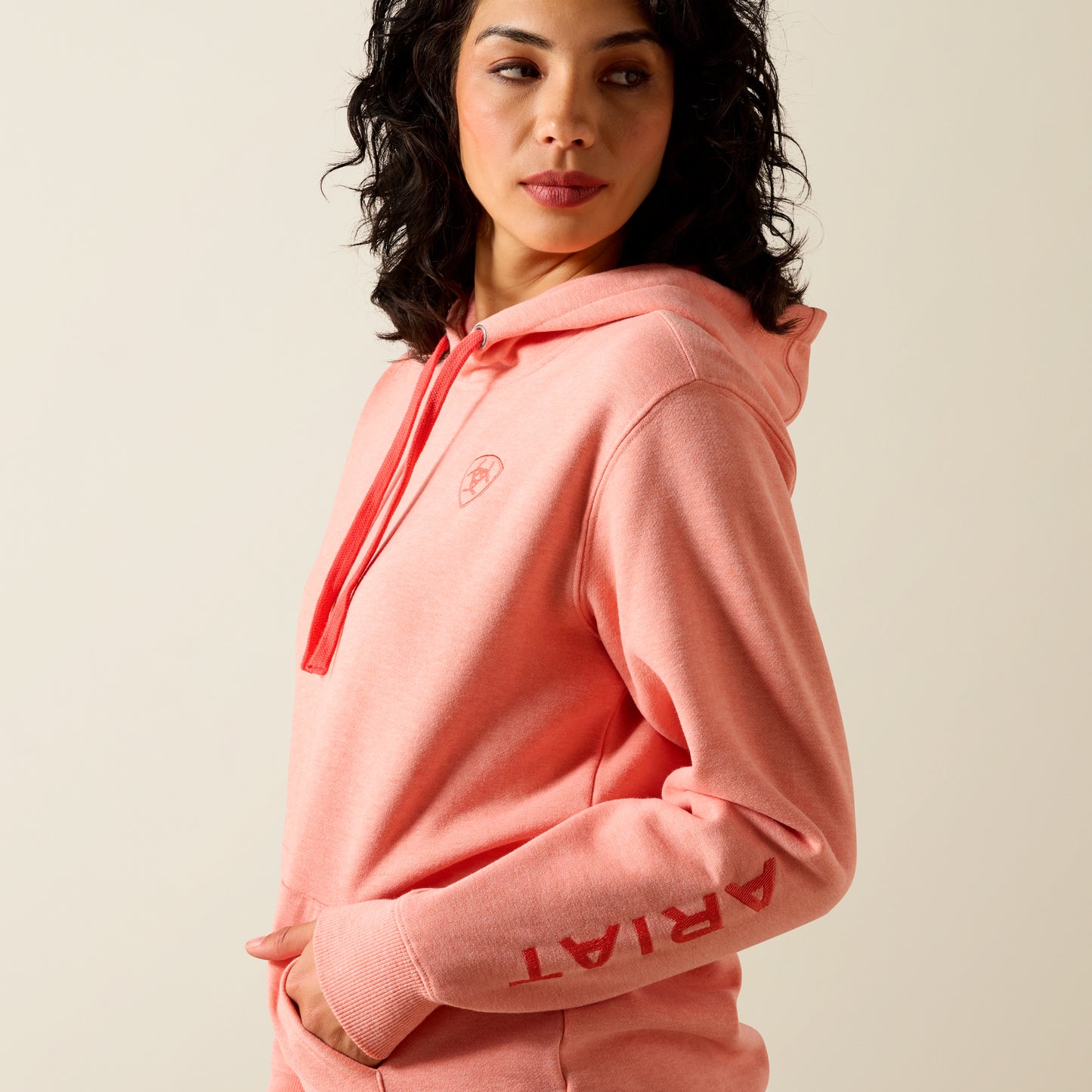 Ariat Logo 2.0 Hoodie - Peach Amber Heaven