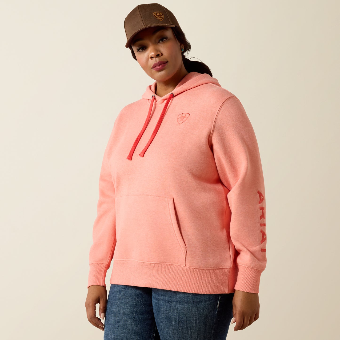 Ariat Logo 2.0 Hoodie - Peach Amber Heaven