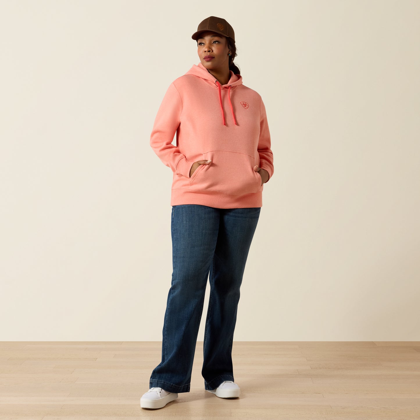 Ariat Logo 2.0 Hoodie - Peach Amber Heaven